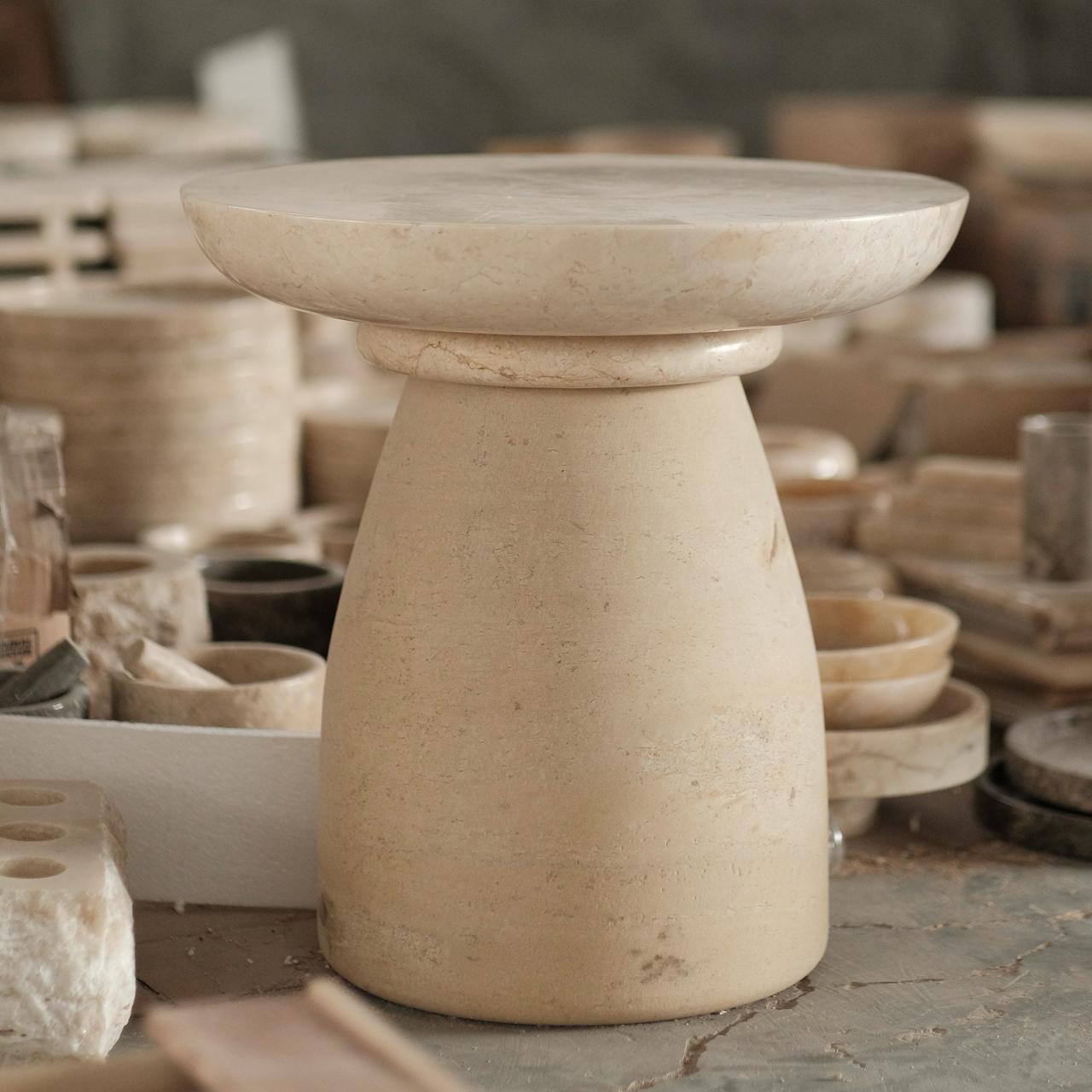 Sandstone Mix Marble Stool