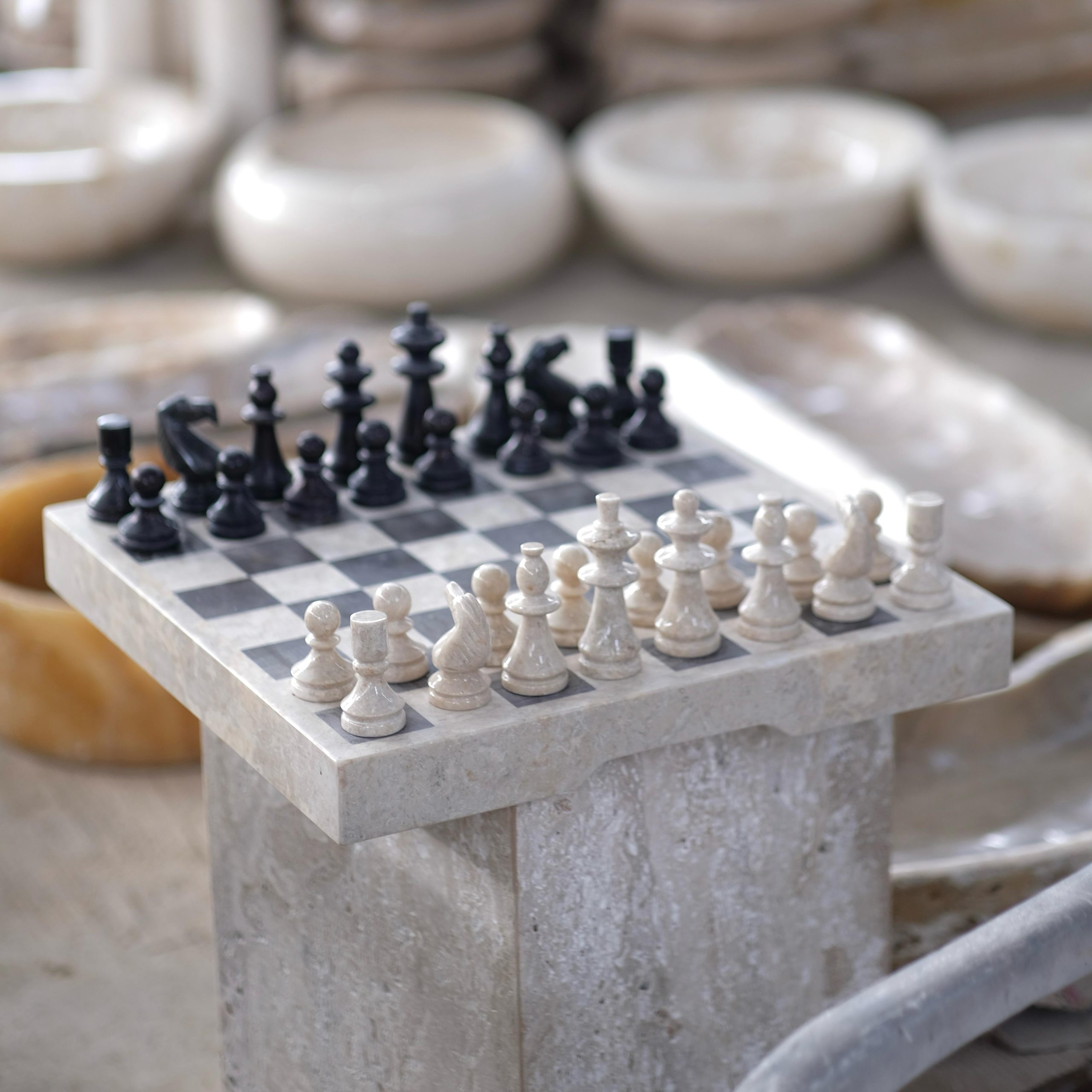 Marble Chess Board Set
