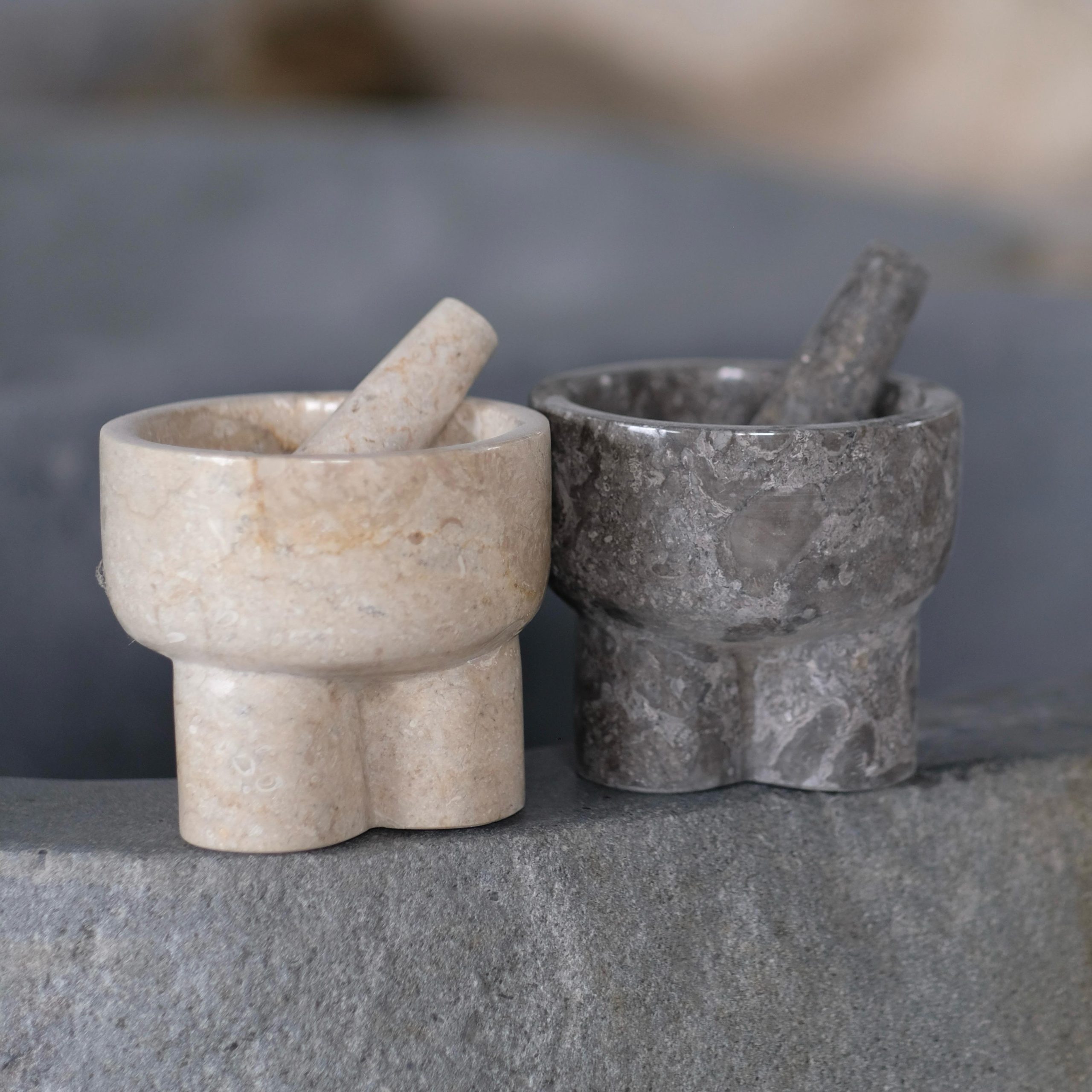 Marble Mortar And Pestle