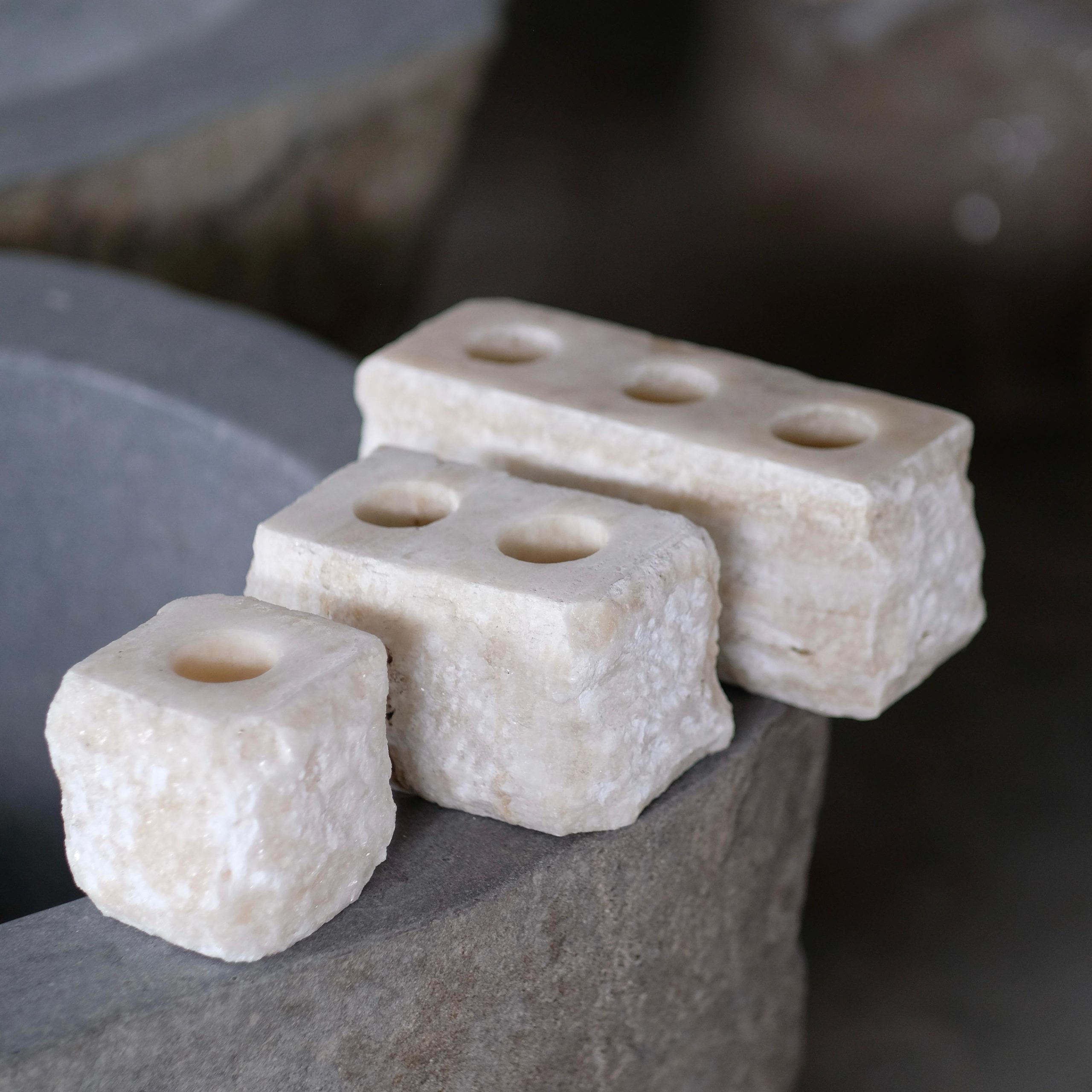 Raw Onyx Candle Holder
